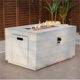 thumbnail image 3 of HomeRoots 535175 24 x 28 x 43 in. Grey Aluminum Natural Gas Rectangular Fire Pit Table with Cover, 3 of 6