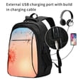 thumbnail image 2 of Balery The Sunset of Dandelion Mochila con carga USB para hombre y mujer - Mochila impermeable y antirrobo para laptop con puerto USB para viajes, trabajo, 2 of 7