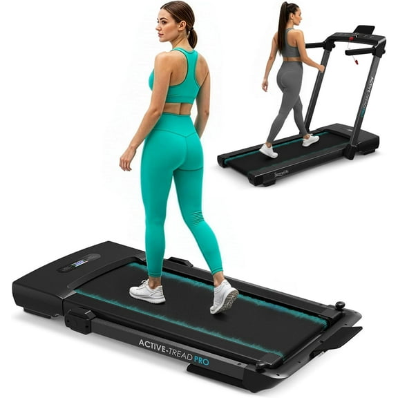 SereneLife Folding Motorized Treadmill Machine with Total Fitness Control, Space-Saving Design, Smart Metrics Display, Seamless Tech Integration, Supports BT Music and Fit Home, Kinomap, Zwift App