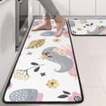 thumbnail image 2 of Kitchen Rugs Sets Of 2,White Fairy Flower Pattern Anti Fatigue Kitchen Mat Rugs Non Slip Washable,Decorative Kitchen Floor Mats for Kitchen,Sink,Laundry,17"x47"+17"x47", 2 of 5