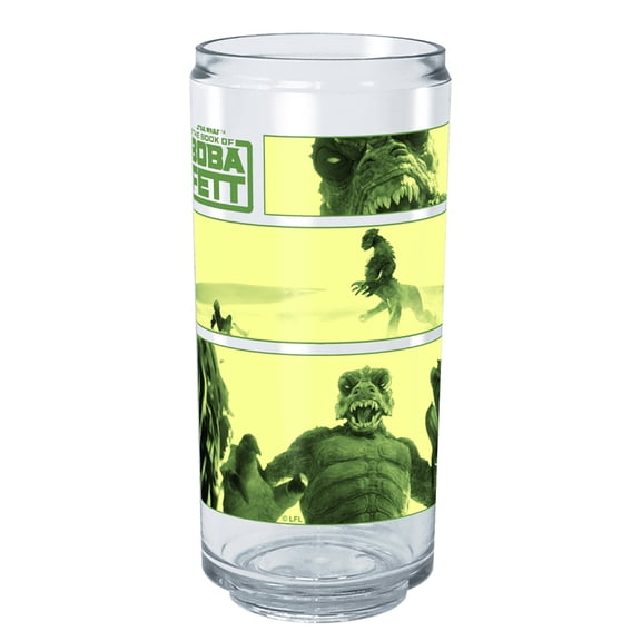 Star Wars: The Book of Boba Fett Sand Creature Panel Tritan Can Shaped Cup Clear 16 oz.