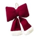 thumbnail image 2 of Christmas Red Flocking Bow Hanging Decoration Christmas Tree Decoration Hanging Decoration Window Decoration Arrangement Christmas Decorations., 2 of 6