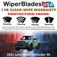 thumbnail image 2 of 2021 Land Rover Defender 90 Beam Wiper Blades Wipers w/1yr Warranty (Set of 3) w/Rear Wiper (WiperBladesUSA), 2 of 5