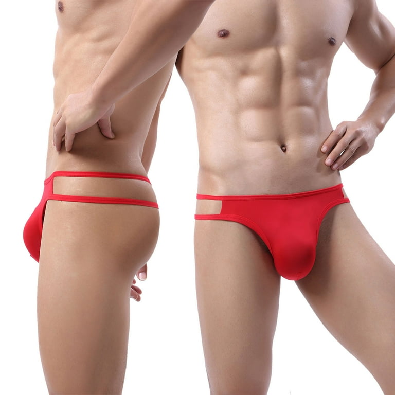 AnuirheiH Men's Lingerie Sexy Underwear Thong Underpants Soft Briefs  Panties Clearance