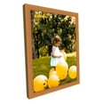 thumbnail image 2 of Modern Flat Honey Pecan Wood Picture Frame, 2 of 6