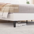 thumbnail image 5 of 4 EVER WINNER Queen Bed Frames,Queen Size Bed Frame with Linen Fabric Upholstered Headboard and Wooden Slats Support,Adjustable Headboard, No Box Spring Needed, Noise-Free, Easy Assembly, White, 5 of 5