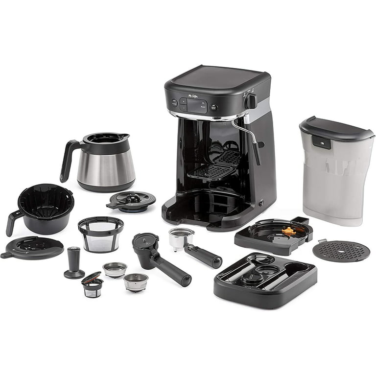 Mr. Coffee All-in-One Occasions Coffee Maker, 10-Cup Thermal Carafe, and Espresso Milk Frother Black
