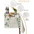 thumbnail image 2 of White Daisy Table Cloth, Spring Floral Eucalyptus Leaves Summer Botanical Waterproof Tablecloth for Rectangle Tables, Reusable Washable Fabric Table Cover for Restaurant Kitchen Dining Tables 60"x84", 2 of 6