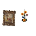 thumbnail image 1 of Marco de fotos floral y porta pañuelos, juego de mesa antiguo, decorativo para montar en la pared, regalo para el hogar, la oficina, el dormitorio, la, 1 of 8