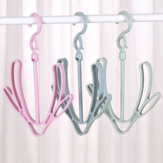 Balcony Windproof Shoes Drying Rack Shoes drying rack; Multi-functional Rotary Hanging Shoes Hanger Double Hook Drying Rack