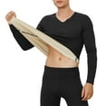 thumbnail image 3 of KKBOTIVE Mens Long Johns Thermal Set - Thermals for Men Cold Weather Soft Warm Long Sleeve Tops Bottoms Long Johns Cold Weather Wear #01 Black & Size XL, 3 of 3