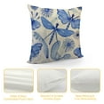 thumbnail image 4 of Nawypu Blue Dragonfly Pillow Covers Watercolor Flowers Sunflower Pillowcase Throw Pillow Covers Decorative Square Pillow Cases Standard Size for Home Couch Sofa Bed Pillow Protector, 4 of 5