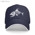 thumbnail image 1 of New Skull Fish Bones Baseball Cap Outdoor Men Fishings Hat Summer Trucker Cap Marine FISH BONES Letter Snapback GorrasOne Size Gao Jinjia LED, 1 of 2