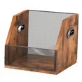 thumbnail image 3 of BELOVING LP Display Shelf Vinyl Records Organizer Table Album Record Holder Vinyl Record Box Case Crate for Documents files Newspapers, 3 of 9