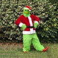 thumbnail image 4 of Disfraces de Navidad Cosplay COS Grinch pelo verde monstruo ropa máscara Navidad Grinch juego disfraz ladrón Grinch muñeca, 4 of 4
