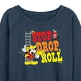 thumbnail image 3 of Disney - Firefighter Mickey - Stop, Drop, & Roll - Women's Lightweight French Terry Long Sleeve Shirt, 3 of 5