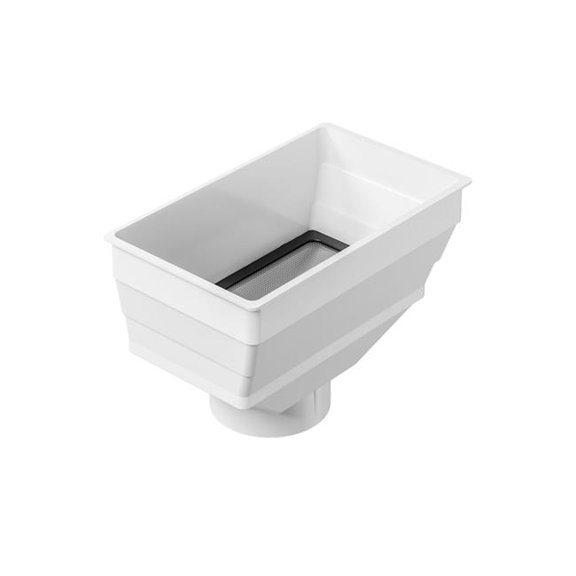 Rain Harvesting RHLC101 Leaf Catcha Rectangular 3 & 4 in. Rain Head