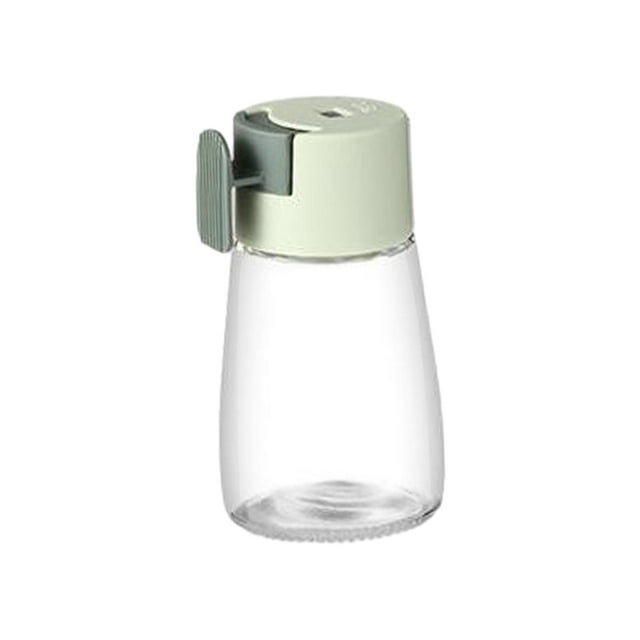 GROWTH TANK Bouteille à Condiments, Bouteille à Condiments en Verre Transparent, 180ml Shaker à Condiments Vert