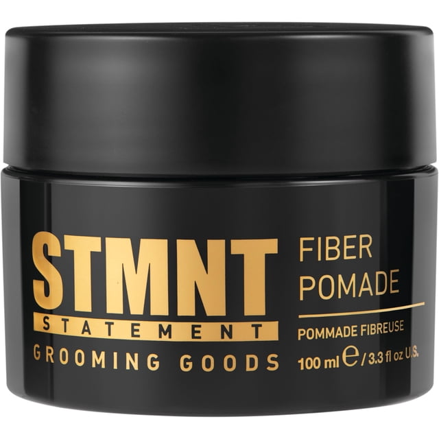 STMNT Grooming Goods Fiber Pomade, 3.38 oz | Semi-Matte Finish | Strong Control | Easy To Wash Out