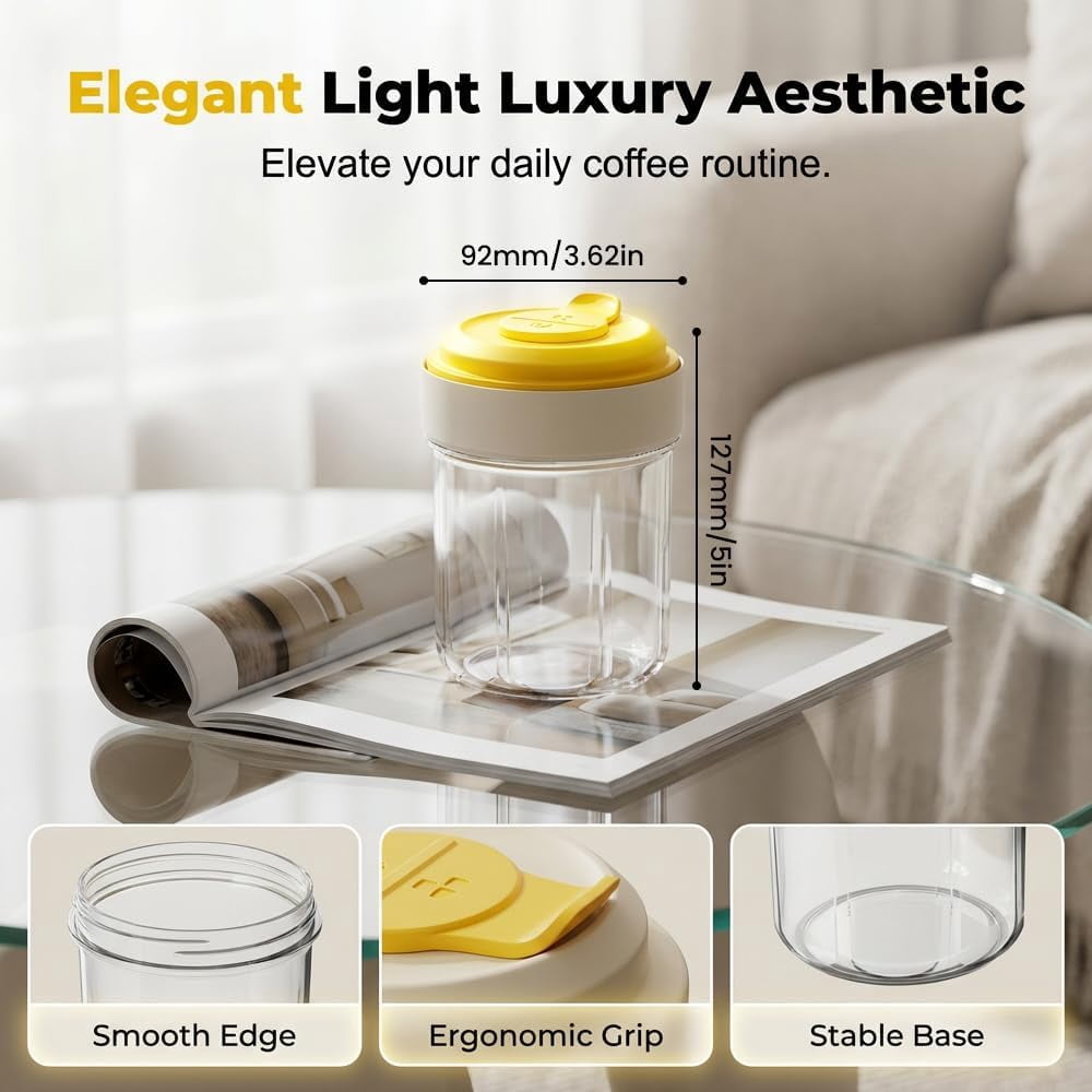 2-in-1 Ice Cube Bottle with Built-in Ice Tray, Portable Design for Iced Coffee(brown)