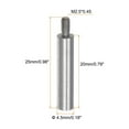 thumbnail image 2 of Uxcell 2pcs Dial Digital Indicator Extension Stem Rod 20mm Length 4.5mm Diameter M2.5 Thread High Speed Steel, 2 of 5