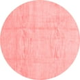 thumbnail image 1 of Ahgly Company Indoor Round Solid Red Modern Area Rugs, 7' Round, 1 of 4