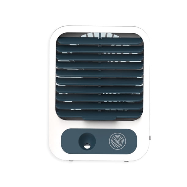 Ounissouiy Ventilador de niebla de escritorio USB portátil 3 velocidades Enfriador ajustable Control táctil Fitness Viaje Humidificador de enfriamiento Accesorios para electrodomésticos Blanco Ounissouiy HA063593-01B