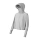 thumbnail image 2 of Ropa de protección solar para mujer Chaqueta Ropa de playa Ropa deportiva de seda helada Capa Senderismo Pesca Sudadera con capucha Abrigo para Gris, 2 of 9