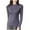 Gray, variant on biudgviw Pajama Tops for Women Modal Crew Neck Long Sleeve Sleep Shirts Built in Bra Ultra Soft Slim Fit Lounge Tops Blouses