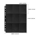 thumbnail image 2 of HIAKDOFT 50 Sheets Baseball Card Pages Black PVC Storage Card Sleeves for Collecting Collectors, 2 of 6
