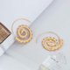thumbnail image 1 of Pendientes de mujer Qarigey joyería de moda pendientes de compromiso con aro relleno de oro amarillo, 1 of 5