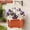 Red, variant on Hanging Planters for Railing, Plastic Window Box with Drain Hole Plug, Indoor Outdoor Flower Pots for Balcony Fence Garden Decor