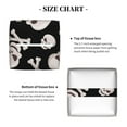 thumbnail image 5 of Zufioo black white Skull bone Tissue Box Cover, Tissue Box Cover Holder Square PU Leather for Bathroom Vanity, Countertops, Dressers, Night Stand, Parlors and Offices, 5 of 7