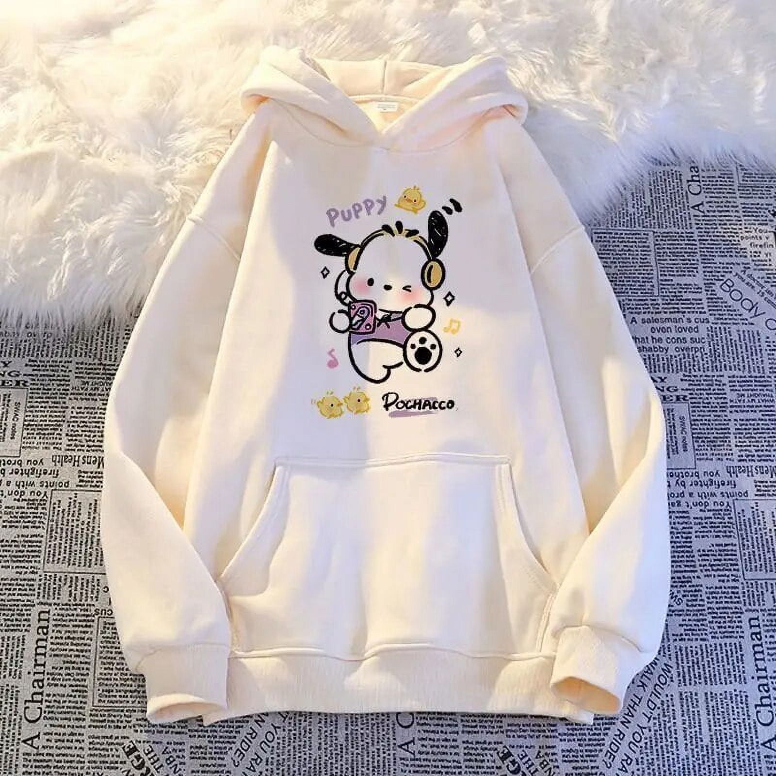 さらに100円引き◆WAI KEI◆pochacco archive sweatshirt Japanese Sanrio Pochacco Printed Hoodie Couple Fashion