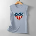thumbnail image 4 of 4th of July Tank Tops For Women Summer American Flag Graphic Patriotic Sexy Crop Tops Crewneck Sleeveless Vest Shirt, 4 of 6
