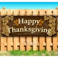thumbnail image 1 of Happy Thanksgiving 13 oz Vinyl Banner With Metal Grommets, 1 of 4