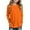 Orange, variant on 2026 Girls Long Sleeve T Shirts Crewneck Cotton Shirts Kids Loose Fit Tunic Tops Fall Winter Tops Basic Tees 4-14 Years