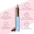 thumbnail image 3 of iMusthav Portable Epilator for Eyebrow, Nose & Ear Hair – Painless Electric Razor, 18K Gold-Plated, 360° LED Light, 3 of 7