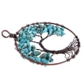 thumbnail image 4 of Colgante de árbol de alambre de cobre joyas de de piedras naturales para collar de cadena de bricolaje Verde Yinane Collar pendiente, 4 of 8