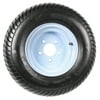 Trailer Tire On Rim 20.5 8 10 205/65-10 20.5X8.0-10 5 Lug Range E Wheel White