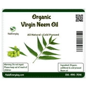 Organic Neem oil 100% pure cold pressed - 8 oz