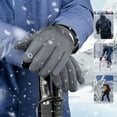 thumbnail image 2 of Ashosteey Winter Gloves Waterproof Windproof,Touchscreen Anti-Slip Palm Windproof Thermal Cycling Glove for Texting Hiking Driving Running,Cold Weather Thin Winter Cycling Gloves, 2 of 6