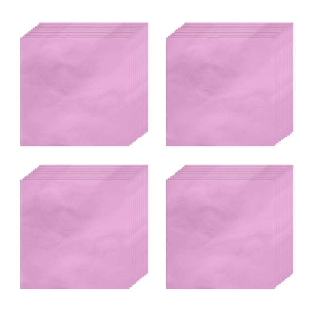 100 piezas de envoltorios de caramelos de papel de aluminio, envoltorios de chocolate de 4 x 4 pulgadas, papel de aluminio (rosa claro, acabado brillante)
