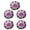 Purple, variant on QueMer 5pcs Floating Foam Water Plant Artificial Lilies Flowers for Pond Fish Tanks
