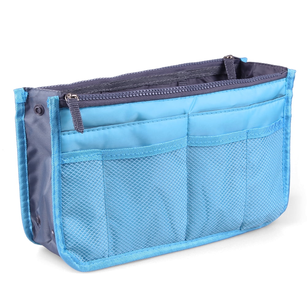 Multi-Pocket Purse Organizer Insert Bag Outdoor Travel Toiletry Cosmetic Bag Handbag Storage ...