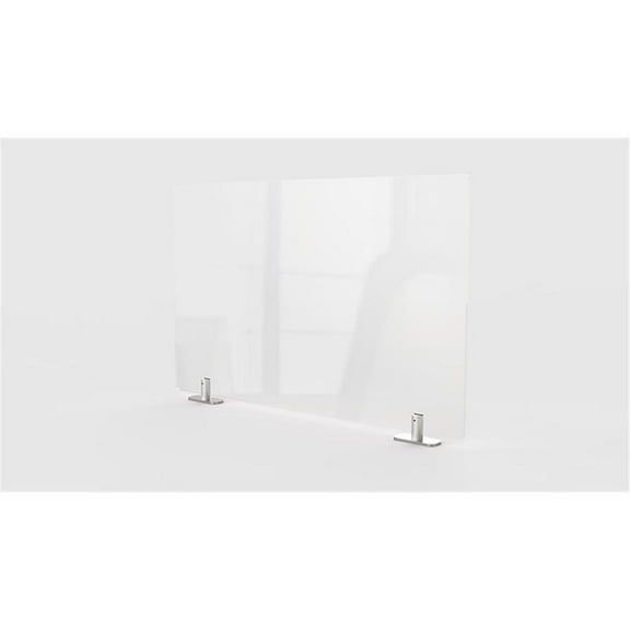 Ghent's Plastic 24" x 24" Partition Extender with Tape in Clear