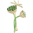 thumbnail image 1 of Miangastore Broche en Alliage Vert 1Ensemble 2.1X1.2In, 1 of 7
