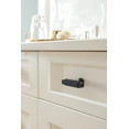thumbnail image 2 of Amerock Ballard 2 inch (51mm) Length Matte Black Cabinet Knob, 2 of 6