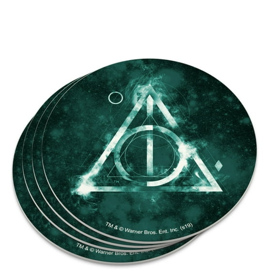 Harry Potter Deathly Hallows Logo Novelty Coaster Set