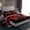 Black Red, variant on jejeloiu Kids Gamepad Twin Sheet Set,Console Games Red Purple Ombre,Microfiber Decor For Boys,3-Piece